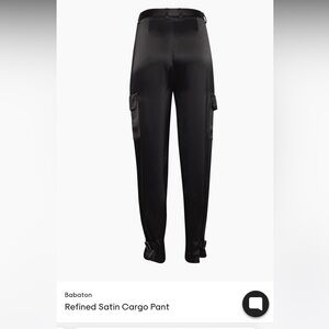 Aritzia - Refined Satin Cargo Pants Size 6